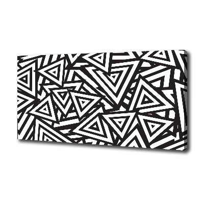 Fotocuadro en lienzo de alta calidad horizontal Fondo de triángulos