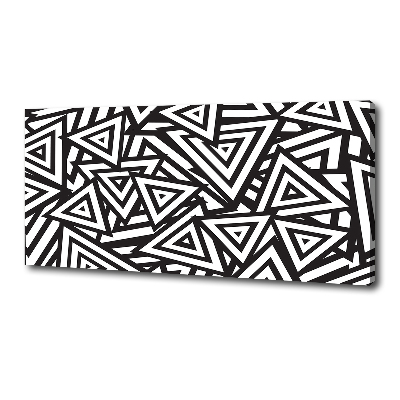 Fotocuadro en lienzo de alta calidad horizontal Fondo de triángulos