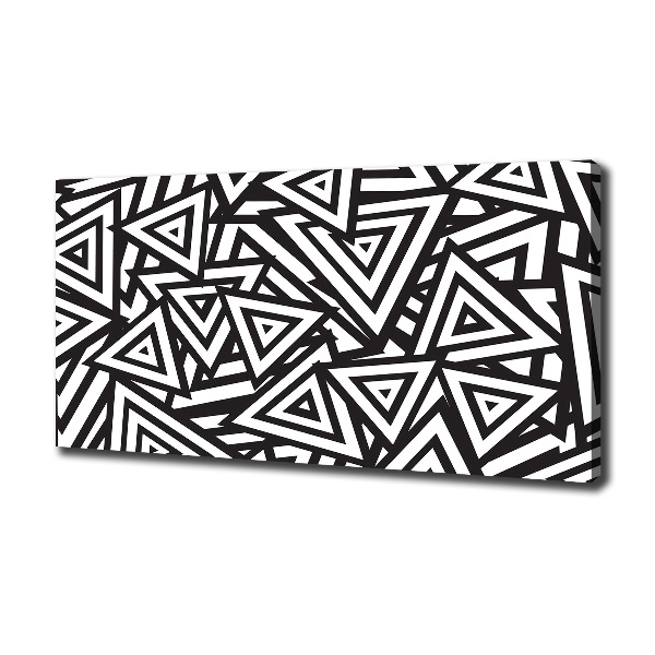 Fotocuadro en lienzo de alta calidad horizontal Fondo de triángulos