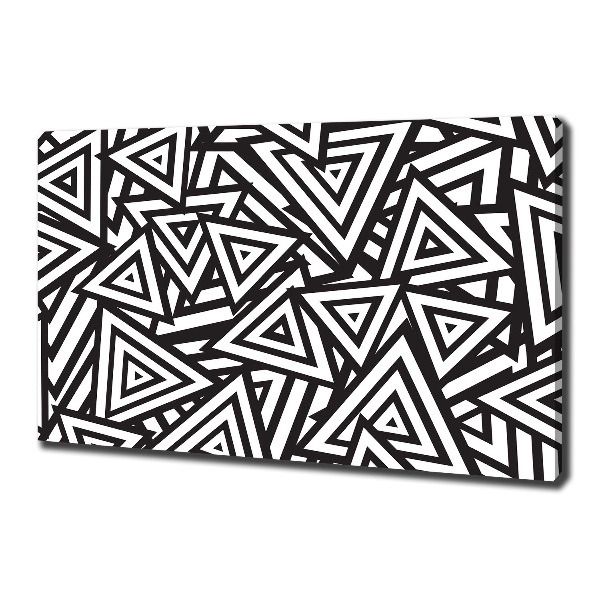 Fotocuadro en lienzo de alta calidad horizontal Fondo de triángulos