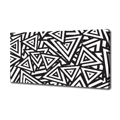 Fotocuadro en lienzo de alta calidad horizontal Fondo de triángulos