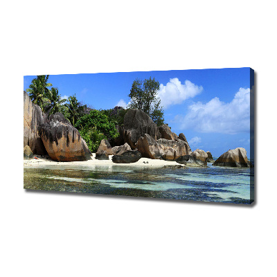 Foto en lienzo con acabado profesional horizontal Panorama de las Seychelles