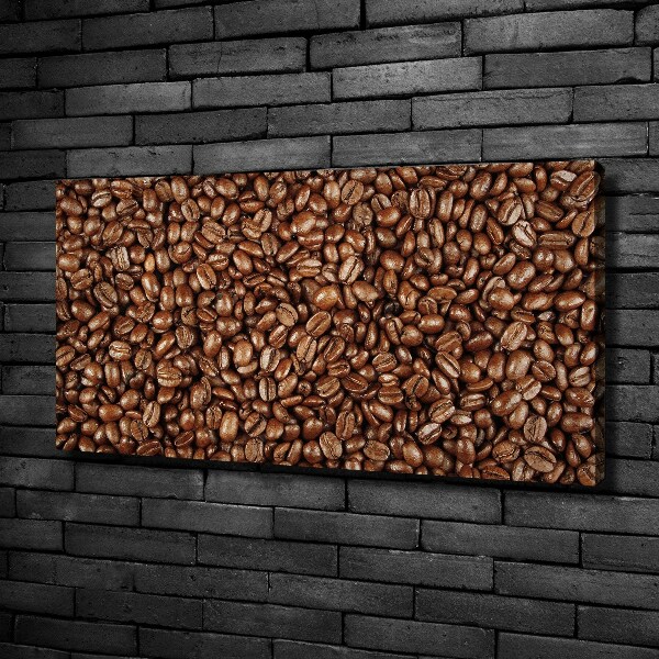 Cuadro canvas moderno de gran formato horizontal Granos de café