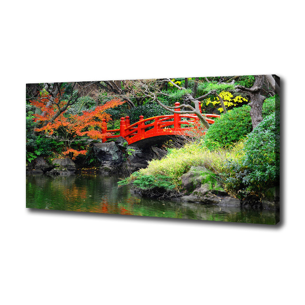 Fotocuadro en lienzo de alta calidad horizontal jardín japonés