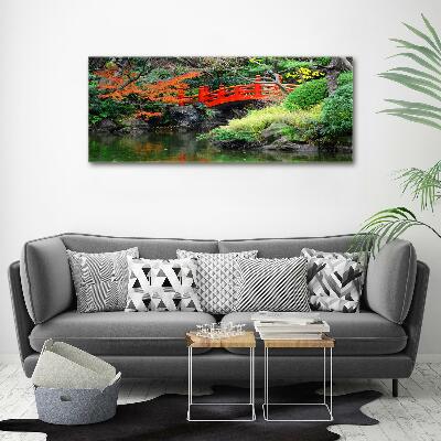 Fotocuadro en lienzo de alta calidad horizontal jardín japonés