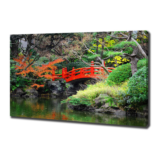 Fotocuadro en lienzo de alta calidad horizontal jardín japonés