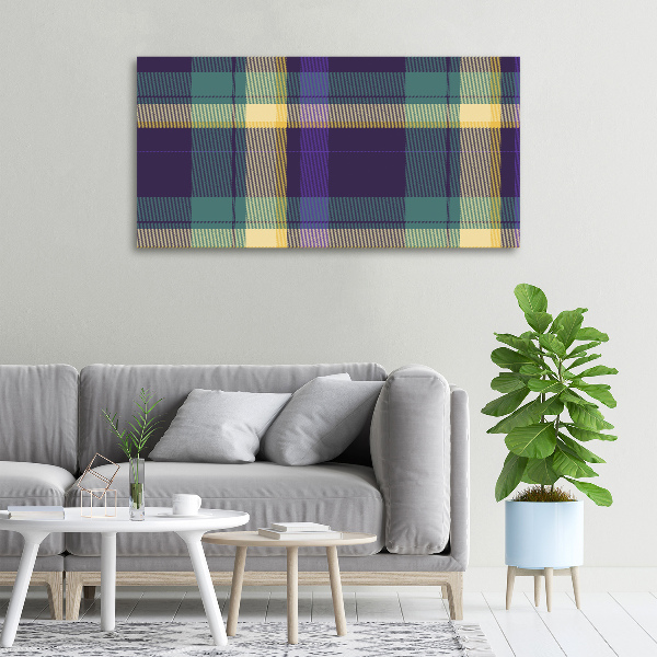 Cuadro canvas con impresión uv duradera horizontal Textura a cuadros