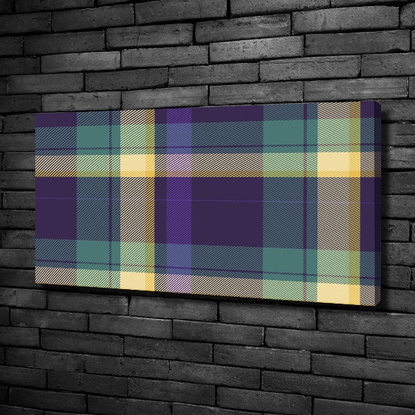 Cuadro canvas con impresión uv duradera horizontal Textura a cuadros