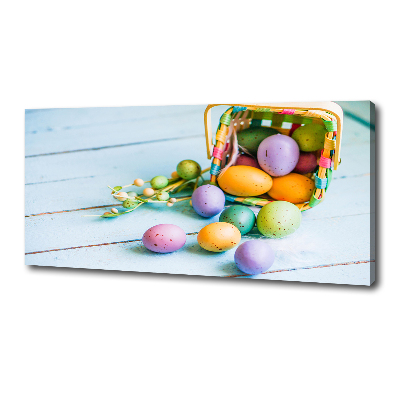 Cuadro canvas con impresión uv duradera horizontal huevos de Pascua