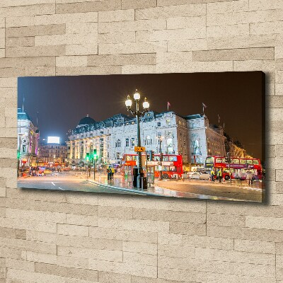 Cuadro canvas con impresión uv duradera horizontal Londres de noche