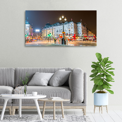 Cuadro canvas con impresión uv duradera horizontal Londres de noche