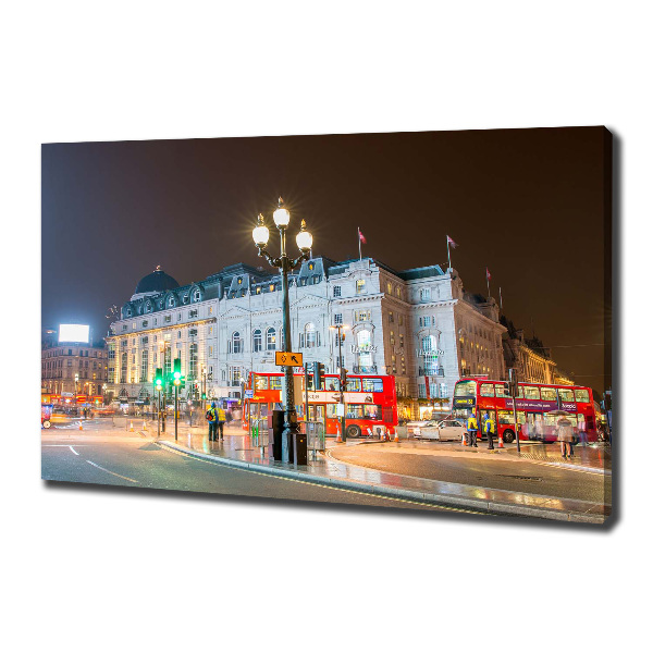 Cuadro canvas con impresión uv duradera horizontal Londres de noche