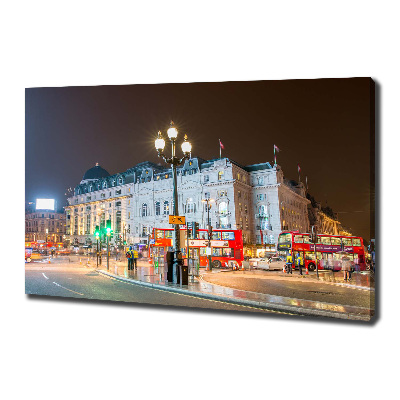 Cuadro canvas con impresión uv duradera horizontal Londres de noche