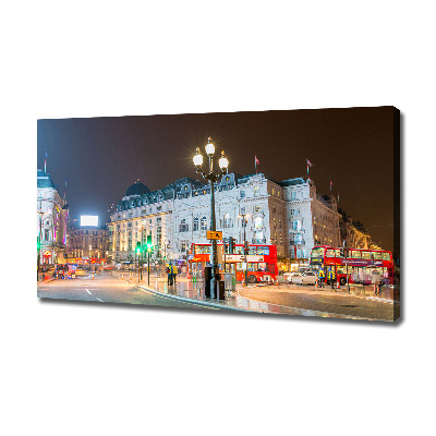 Cuadro canvas con impresión uv duradera horizontal Londres de noche