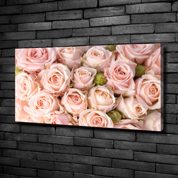 Fotocuadro en lienzo de alta calidad horizontal Rosas