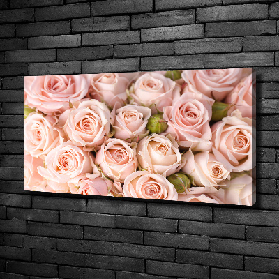 Fotocuadro en lienzo de alta calidad horizontal Rosas