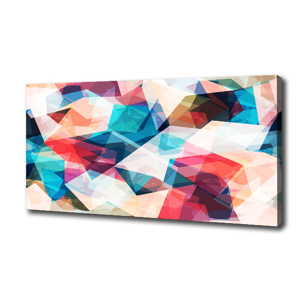 Cuadro canvas moderno de gran formato horizontal Mosaico abstracto
