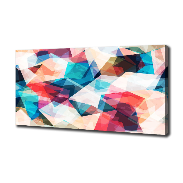 Cuadro canvas moderno de gran formato horizontal Mosaico abstracto