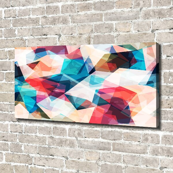 Cuadro canvas moderno de gran formato horizontal Mosaico abstracto