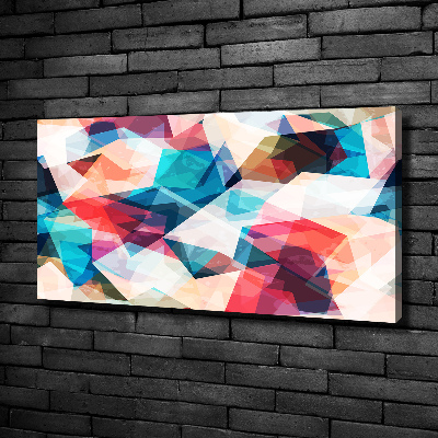 Cuadro canvas moderno de gran formato horizontal Mosaico abstracto