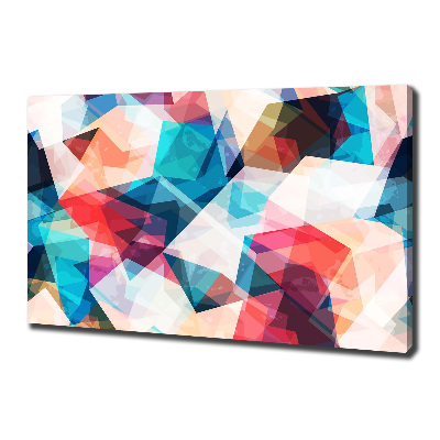 Cuadro canvas moderno de gran formato horizontal Mosaico abstracto