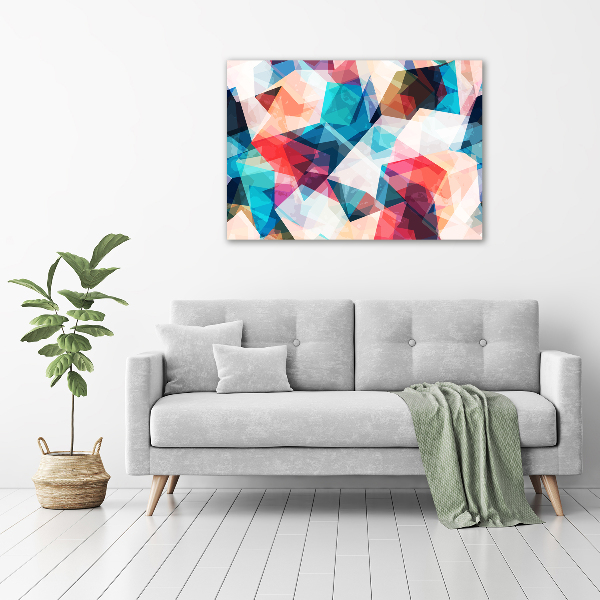 Cuadro canvas moderno de gran formato horizontal Mosaico abstracto