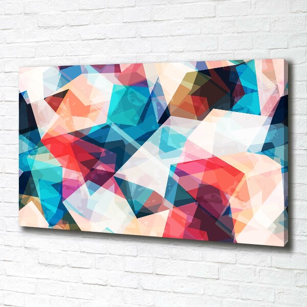 Cuadro canvas moderno de gran formato horizontal Mosaico abstracto