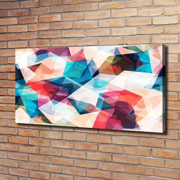 Cuadro canvas moderno de gran formato horizontal Mosaico abstracto