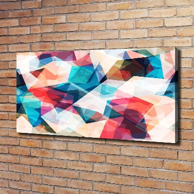Cuadro canvas moderno de gran formato horizontal Mosaico abstracto