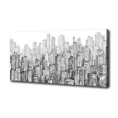 Foto en lienzo con acabado profesional horizontal Rascacielos