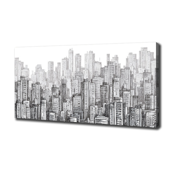 Foto en lienzo con acabado profesional horizontal Rascacielos