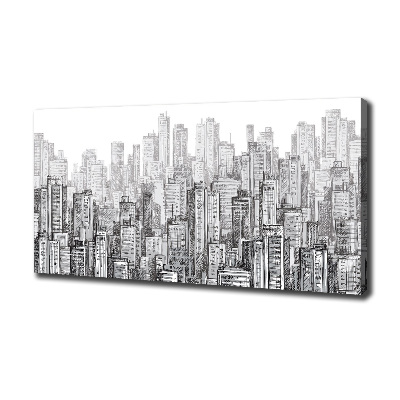 Foto en lienzo con acabado profesional horizontal Rascacielos