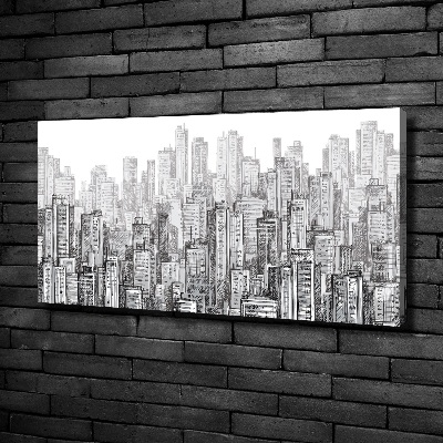 Foto en lienzo con acabado profesional horizontal Rascacielos