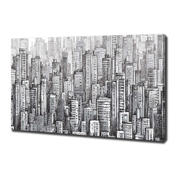 Foto en lienzo con acabado profesional horizontal Rascacielos