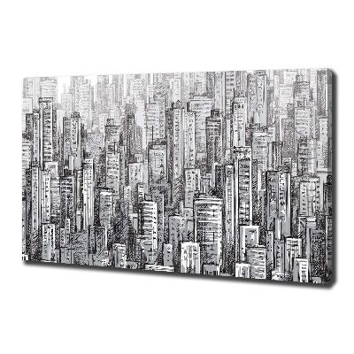 Foto en lienzo con acabado profesional horizontal Rascacielos