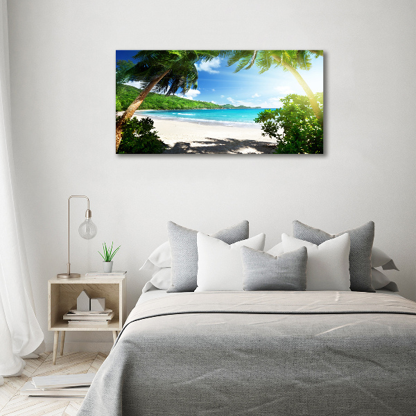 Foto en lienzo con acabado profesional horizontal Playa de Seychelles