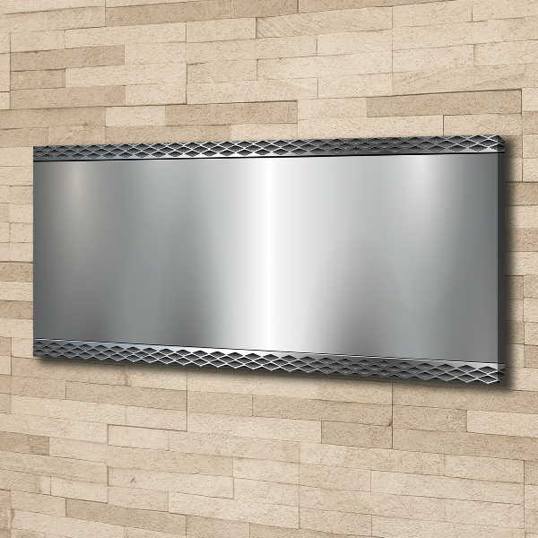 Foto en lienzo con acabado profesional horizontal Fondo de metal