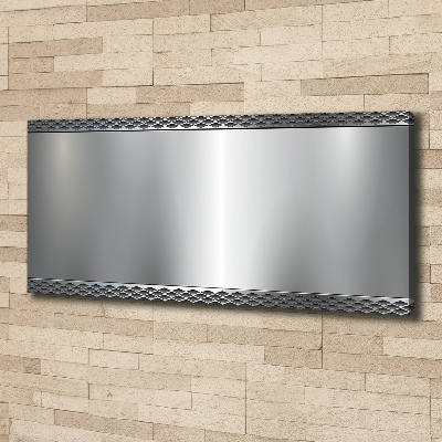 Foto en lienzo con acabado profesional horizontal Fondo de metal