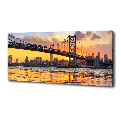 Foto en lienzo con acabado profesional horizontal Puente de Filadelfia