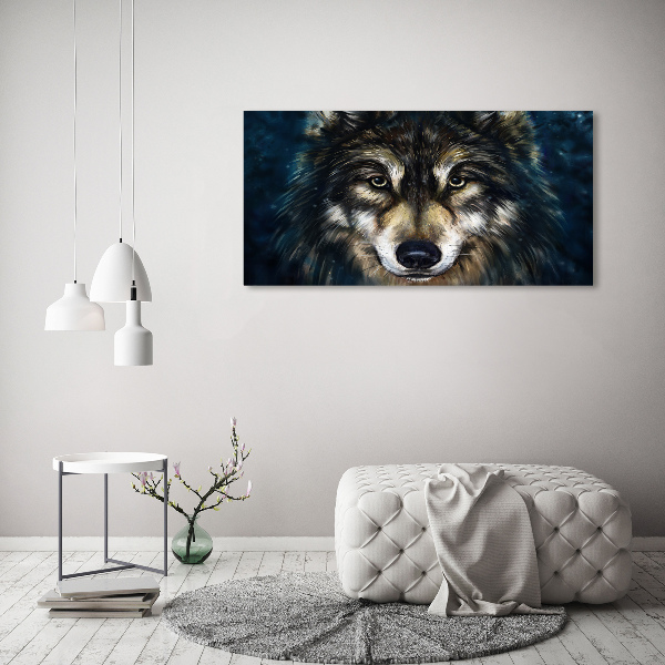 Foto en lienzo con acabado profesional horizontal Lobos