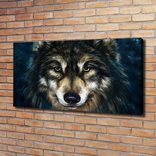 Foto en lienzo con acabado profesional horizontal Lobos