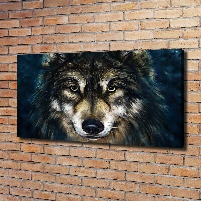 Foto en lienzo con acabado profesional horizontal Lobos