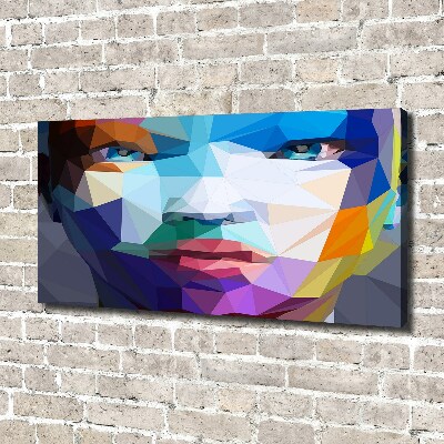 Foto en lienzo con acabado profesional horizontal Mujer abstracta