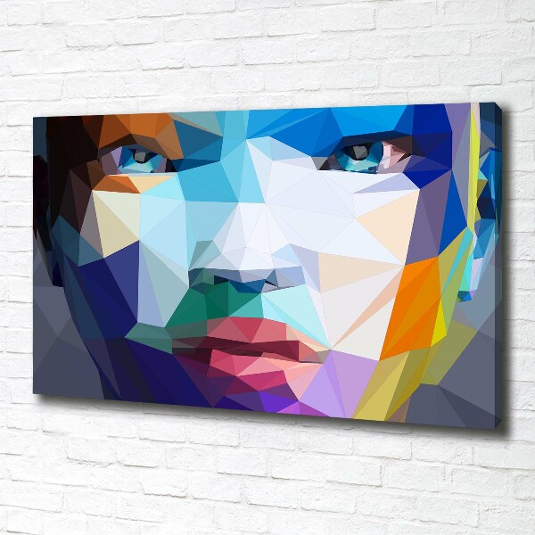 Foto en lienzo con acabado profesional horizontal Mujer abstracta