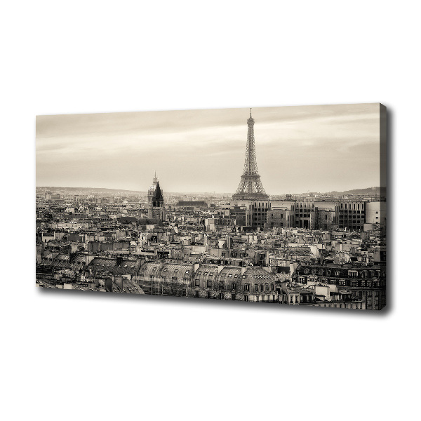 Cuadro canvas con impresión uv duradera horizontal Torre Eiffel de París