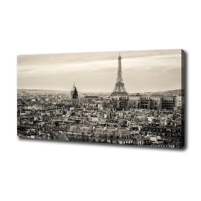 Cuadro canvas con impresión uv duradera horizontal Torre Eiffel de París