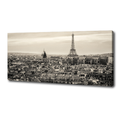 Cuadro canvas con impresión uv duradera horizontal Torre Eiffel de París