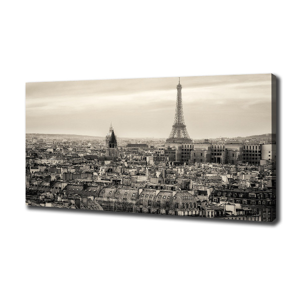 Cuadro canvas con impresión uv duradera horizontal Torre Eiffel de París