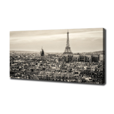 Cuadro canvas con impresión uv duradera horizontal Torre Eiffel de París
