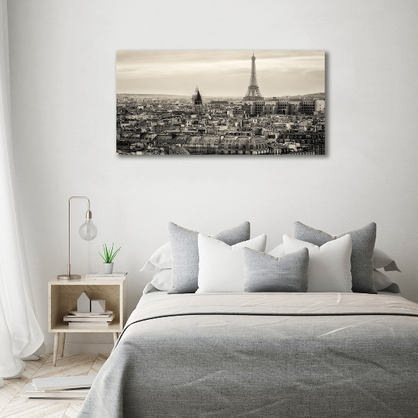 Cuadro canvas con impresión uv duradera horizontal Torre Eiffel de París